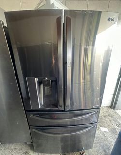 LG 4-Door Fridge Stainless Steel Good Condition FrenchDoor