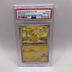 Pokemon Pikachu (Illustration Contest 2024) PSA 10