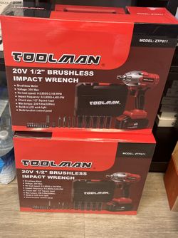 Toolman 20v 1/2Brushless Impact Wrench