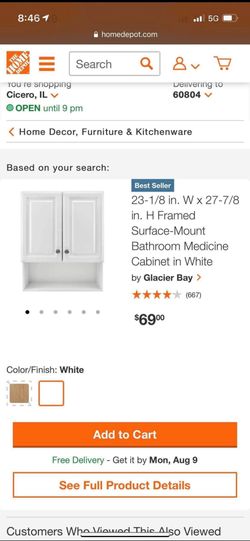 Medicine Cabinet $45