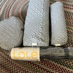 NIB YOGA Brentwood home, Crystal Cave collection, yoga, pillows, and new yoga mat