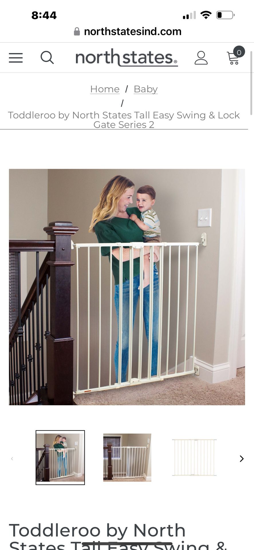 Toddleroo by North States Tall Easy Swing & Lock Gate Series 2, NIB