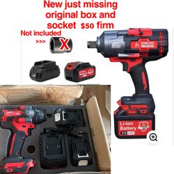 New not in original box JPT Supreme Brushless 21V Cordless Impact Wrench 3/4" Inch | 2100Nm Torque | Max 2300RPM Speed | Bright LED Light | Flat 36MM 