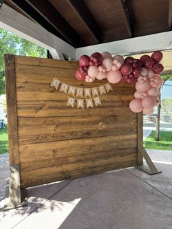 Wood backdrop