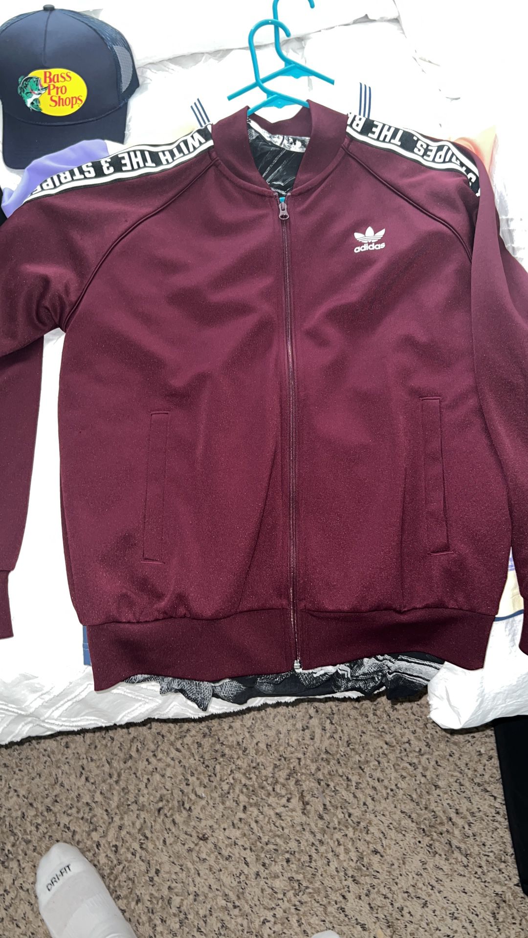adidas track jacket large