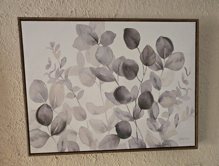 Cynthia Coulter Eucalyptus Leaves Canvas Framed