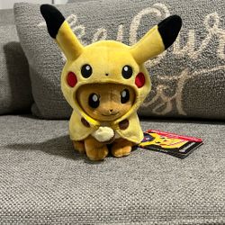 Pokemon Center Eevee Pikachu Costume Plushie