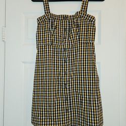 Hollister Yellow gingham Dress
Size: small
