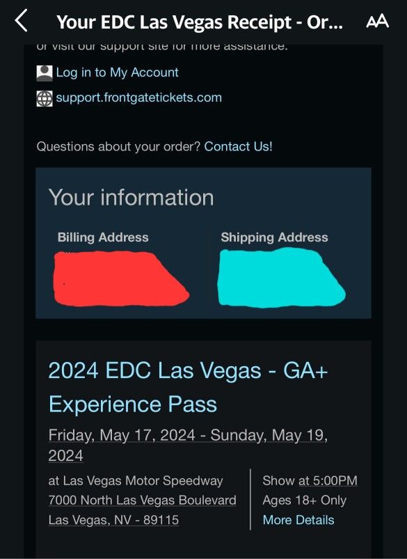 EDC LAS VEGAS (ON-HAND)