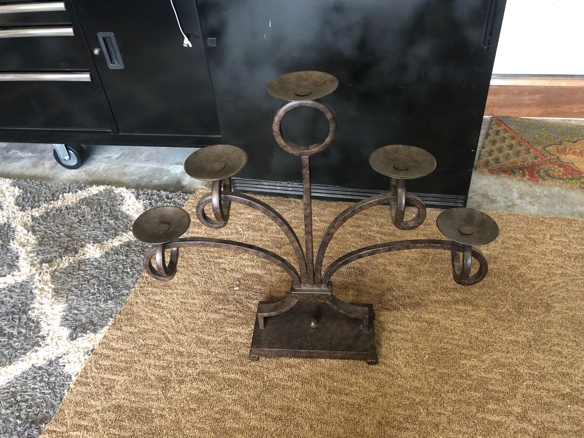 Big Heavy metal candle holder