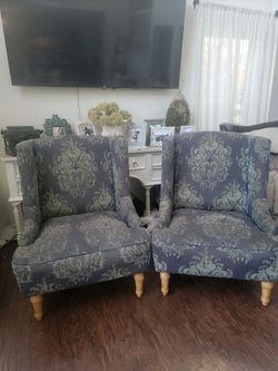 World Market wing back chairs 2
