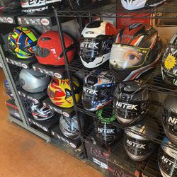 Motorcycle Helmet Jackets Gloves & More $50+