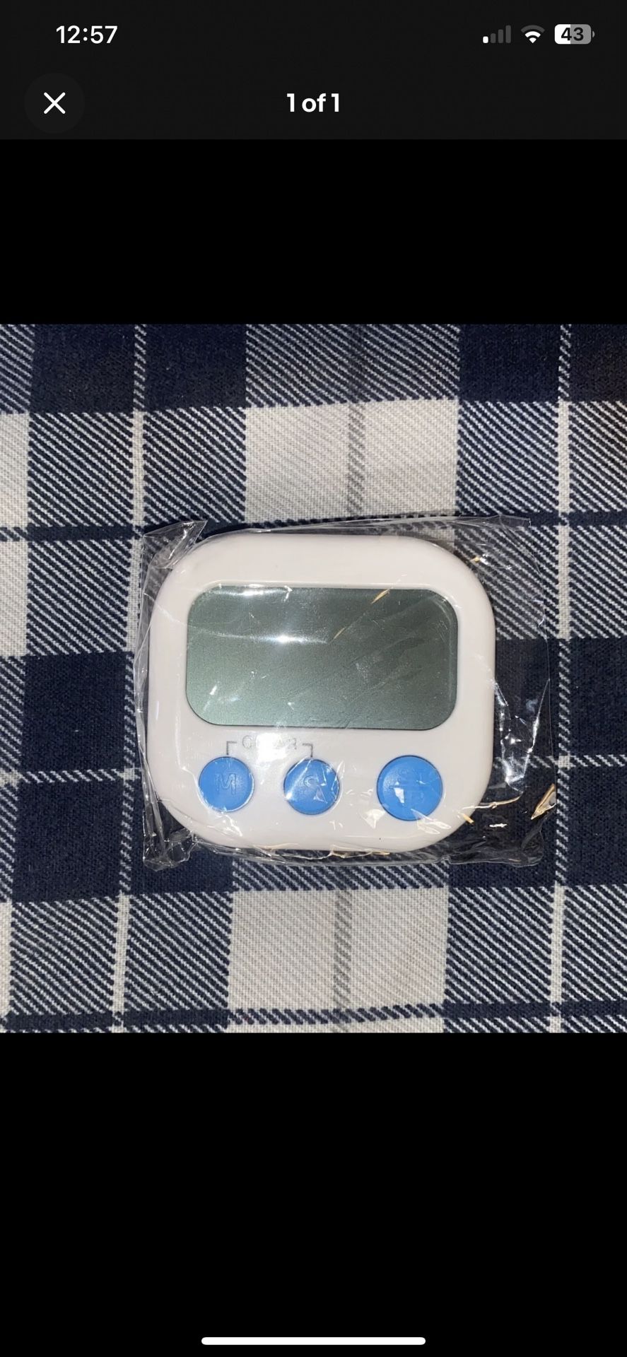 Kitchen Timer JS118 Electronic Calculator Time WHITE New