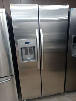 KitchenAid stainless steel side by side refrigerator - Free delivery