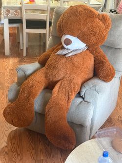 Teddy bear life-size 5 feet tall stuffed animal Teddy bear life-size 5 feet tall stuffed animal
