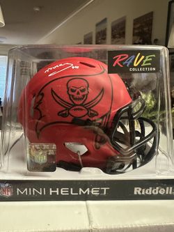 Bucky Irving Signed Tampa Bay Buccaneers Riddell Rave Speed Mini Helmet Beckett