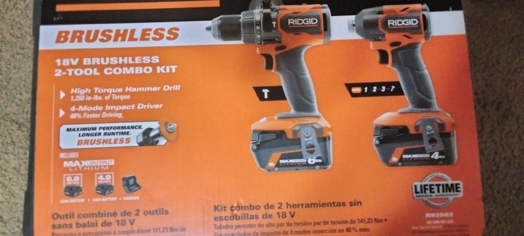 Ridgid Drill Set R92082 Kit Model #