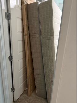 Two twin mattresses