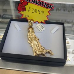 14k Solid Gold Pendant 53.6 Grams Regular Price $4200 Sale Price $3899  Layway Available 10% Down If You Interested Please Ask Maribel Thank You 