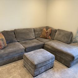 Gray Pullout Sofa