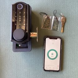 Smart Lock, Fingerprint, Keypad, Card, App Control Or Key