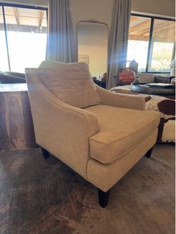 Pottery Barn, Landon sitting arm chair; down feathers