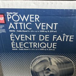 Power attic vent fan