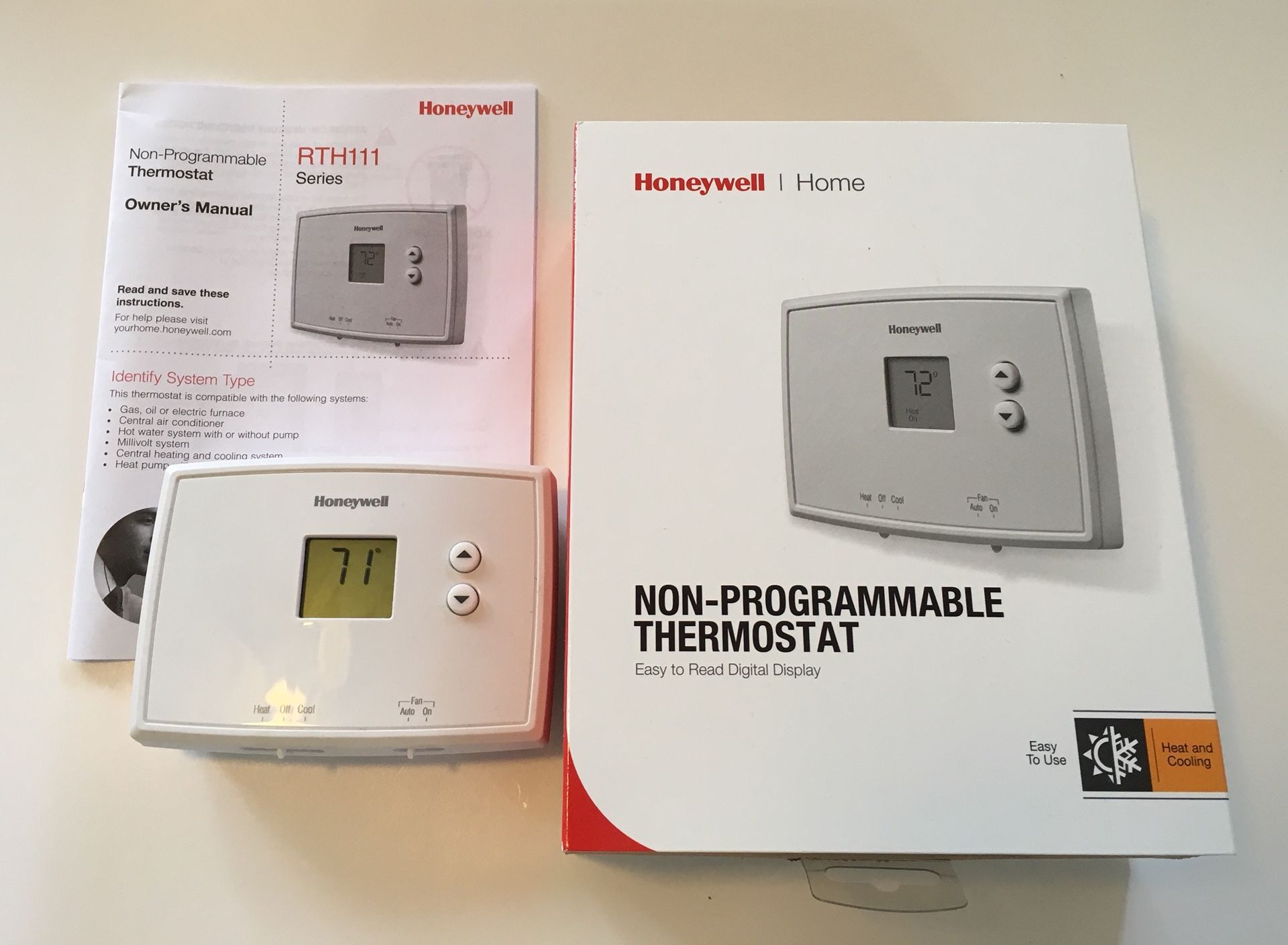 Honeywell non-programmable Thermostat