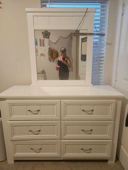 Dresser with mirror