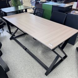Large Long Wood Metal Computer Desk DNBGZ