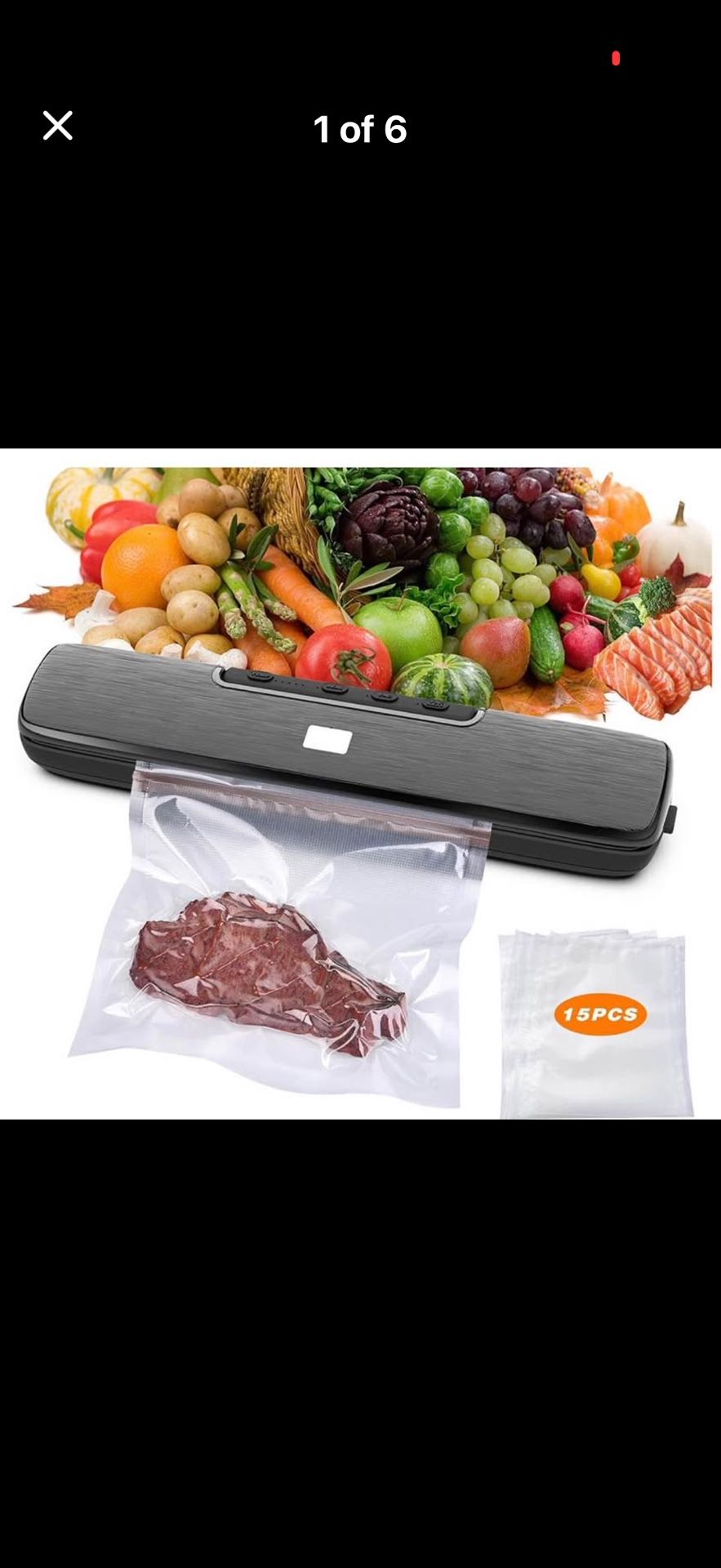 NEW! Vacuum Sealer Machine, Automatic Food Sealers Vacuum Packing machine, with 5 Sealing Temp, Uniq