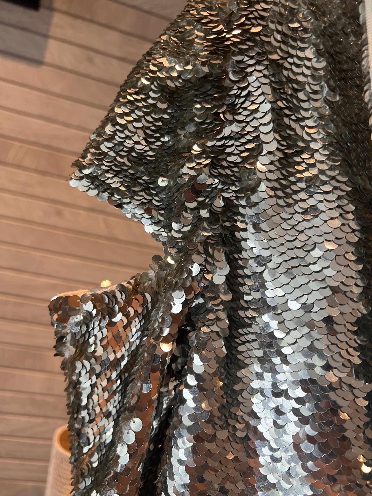 helmut lang sequin dress Helmut Lang Women's Sequin Disco Mini Dress - Silver
