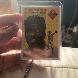 Jackie Robinson 1954 Reprint Card
