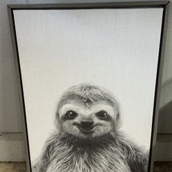 Large Sloth Canvas