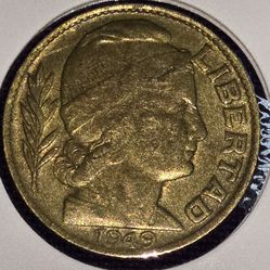 1949 Argentina 20 Centavos Coin