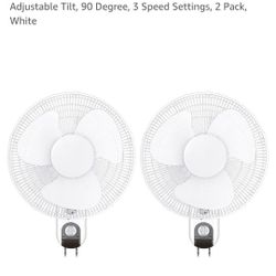 Pair Of Wall Fans In The Box Never Open I bought It But Use It.