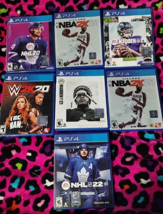 PS4 Sport Games, $5 Each