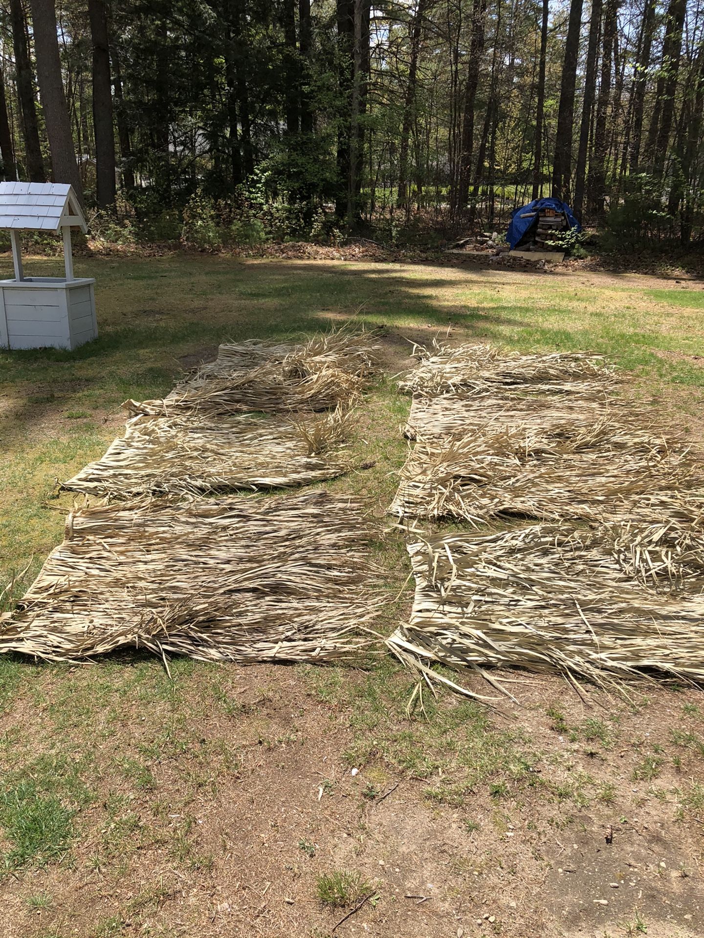 4x4 Grass Mats for duck blinds or tiki huts