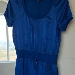 Blue Women Dress Above Knee
