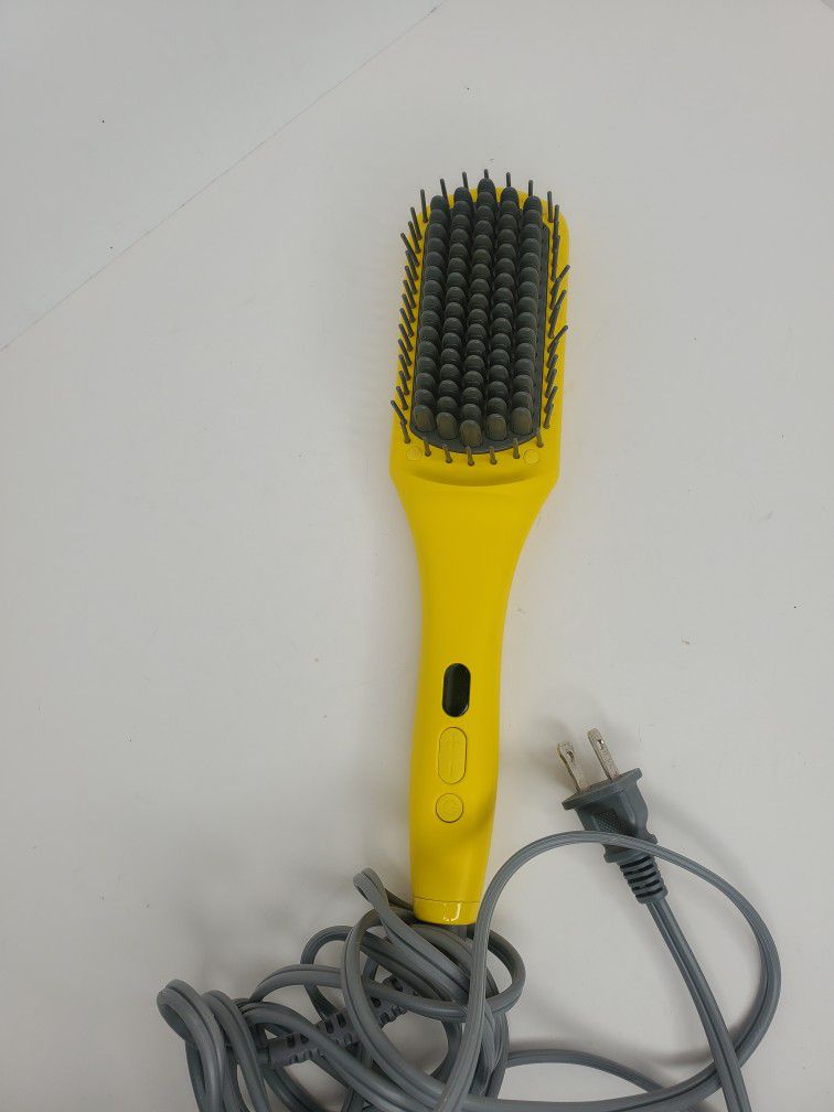 DRYBAR The Brush Crush Heated Straightening Thermal Brush in Yellow 