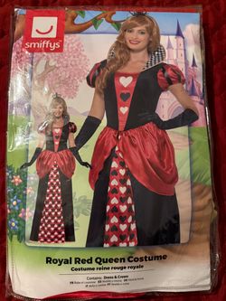 Royal Red Queen Costume Size Large