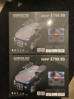 HiDrone Pro Obstacle Avoidance Drone – 2 Pack