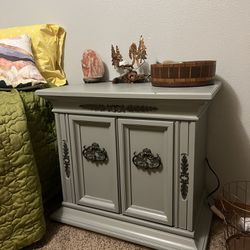 Antique Hardwood Cabinet / Night Stand