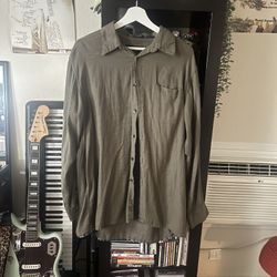 Grunge Green Flannel 