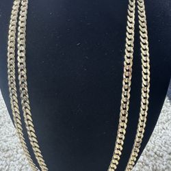 Pair Of Miami Cuban Link Chains 