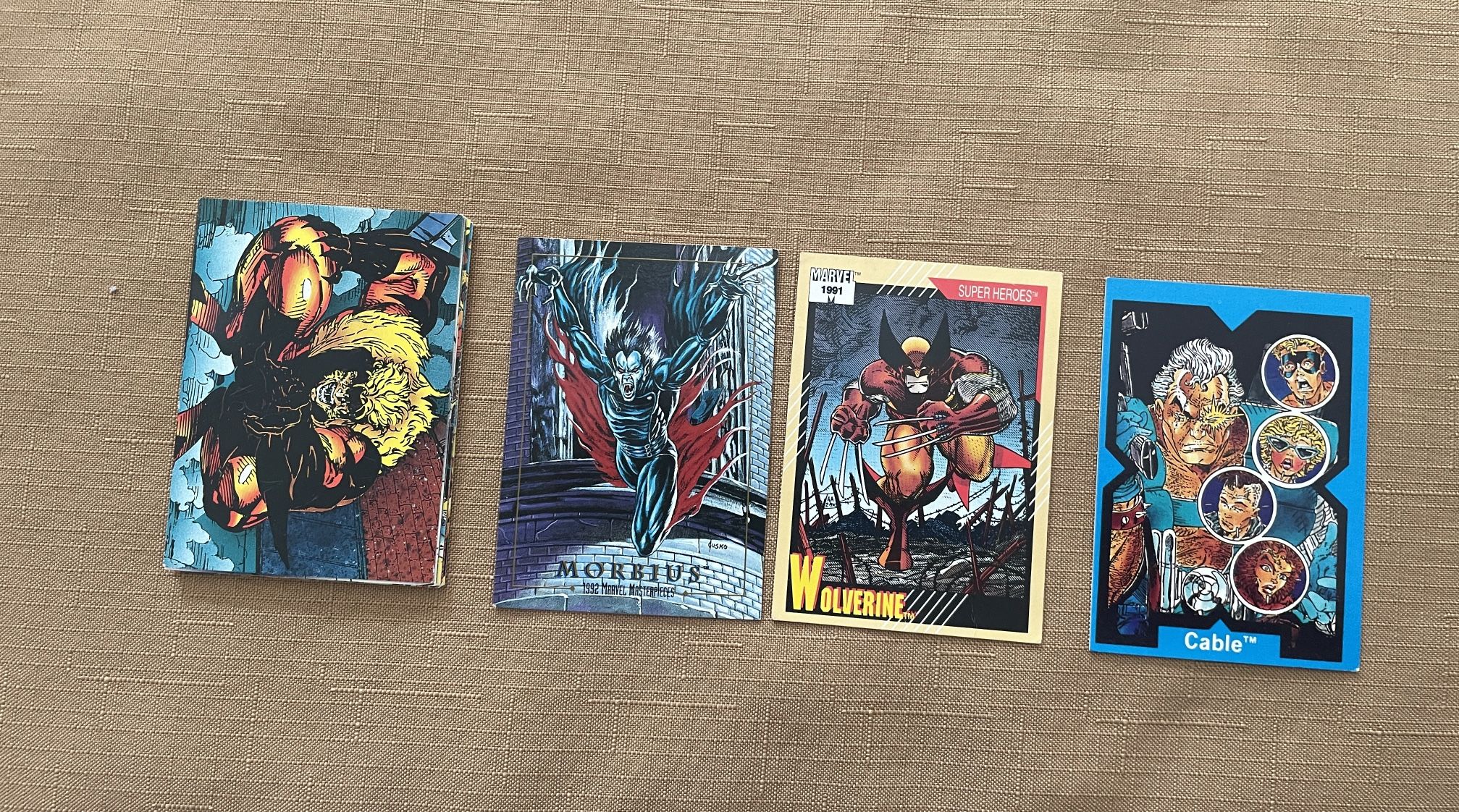 Lot Of 11 Marvel Trading Cards From 1991 & 1992