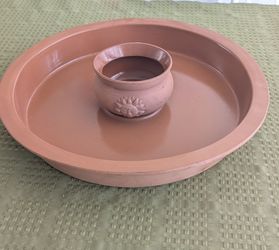 Terracotta chip and dip platter (made in Italy)