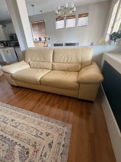 Leather couch for sale $200 for both