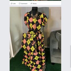  Beautiful 4 pc Skirt Set With Purse