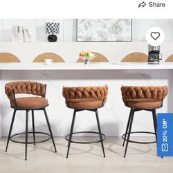 Suede Bar Stools